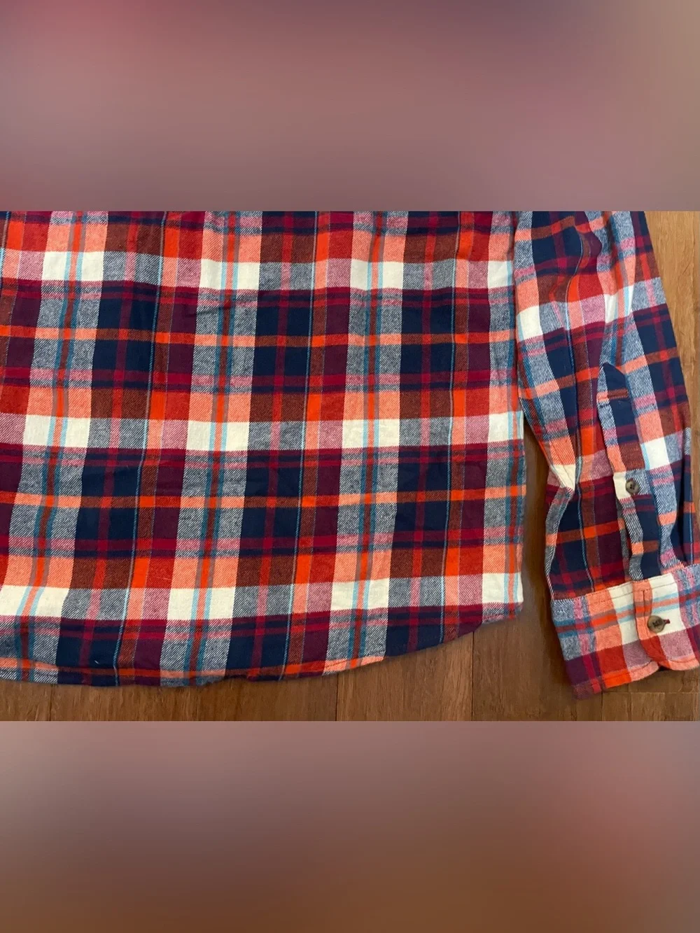 J Crew Flannel Shirt NWT Mens XL Slim Fit Red Blue